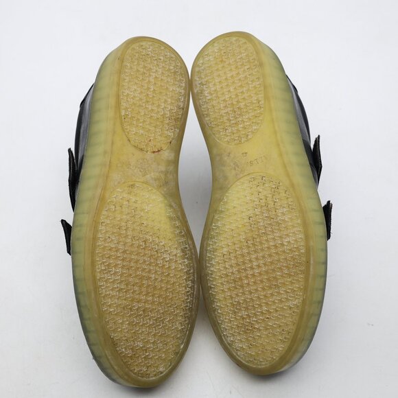 All Saints Jonah Double Strap Men's EU Size 42 Low Top Leather Sneakers Black - Picture 7 of 9